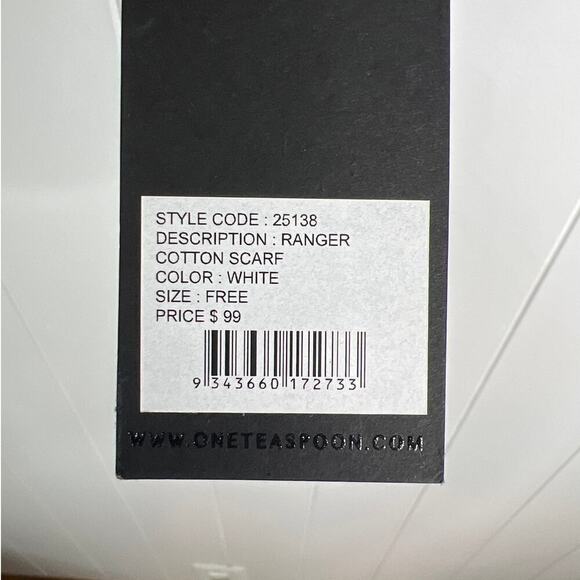 One Teaspoon Ranger Scarf 100% Cotton NWT - Picture 3 of 6